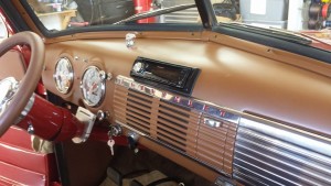 Pioneer Head Unit installed in classic truck